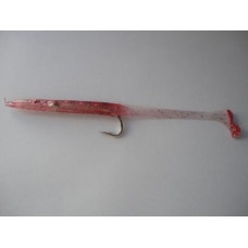 Amostra Eddystone 155mm vermelho transparente com brilhantes